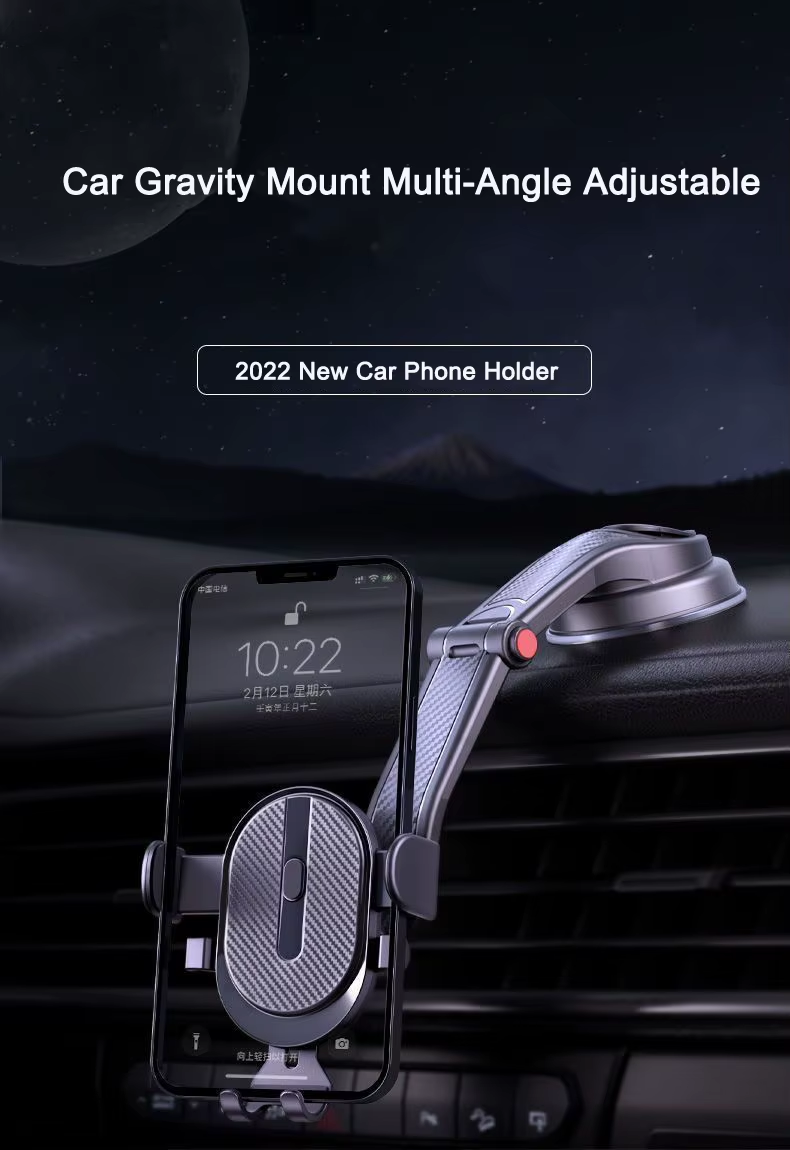 Car Phone Holder, Universal Car Phone Mount for Dashboard, 360° Rotatable Phone Holder for Car for All Smartphones