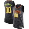 My Store Custom A.Hawks Black Authentic Jerseys - Icon Edition