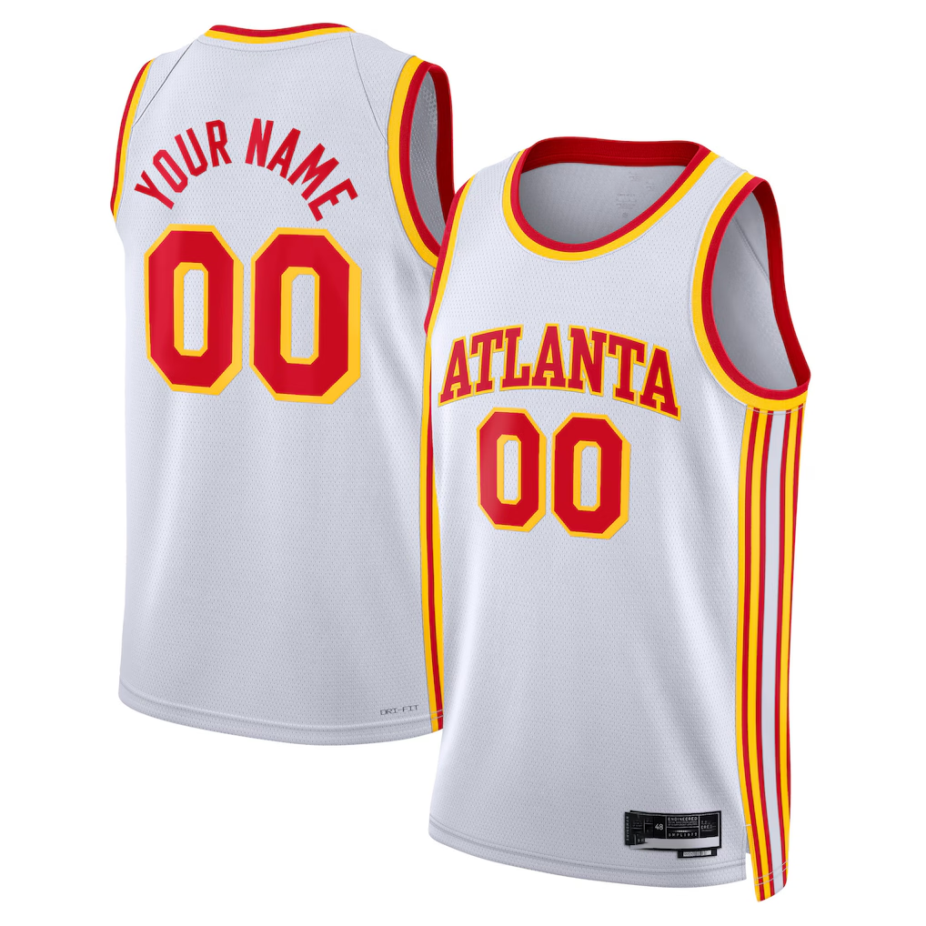 My Store Custom A.Hawks White Swingman Jerseys - Association Edition