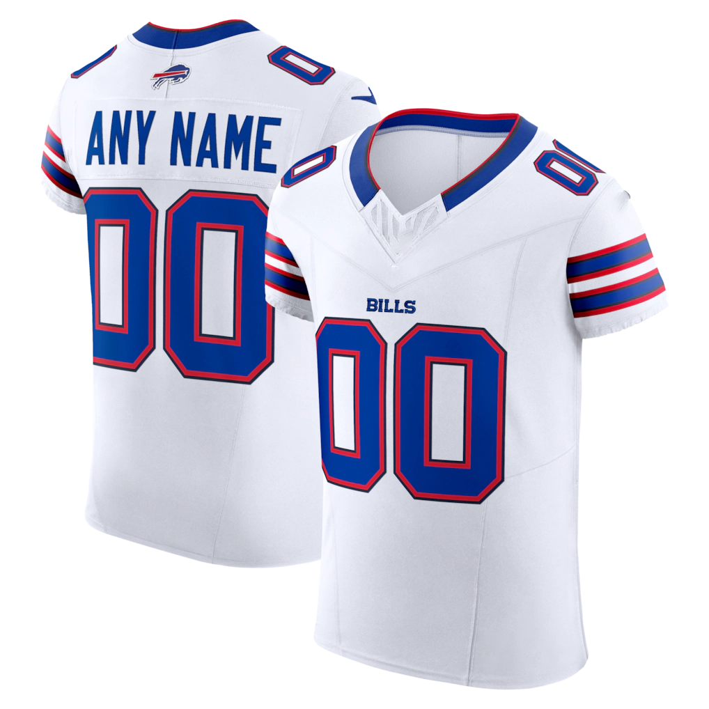 My Store Custom B.Bills White Vapor F.U.S.E. Elite Stitched Jerseys