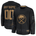 My Store Custom B.Sabres Black 2024 Military Appreciation Practice Stitched Jerseys