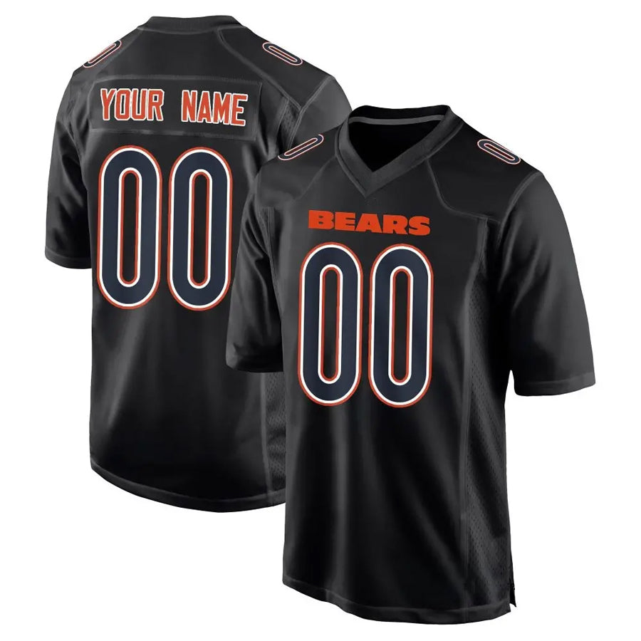 My Store Custom C.Bears Carbon Black Fashion Stitched Jerseys