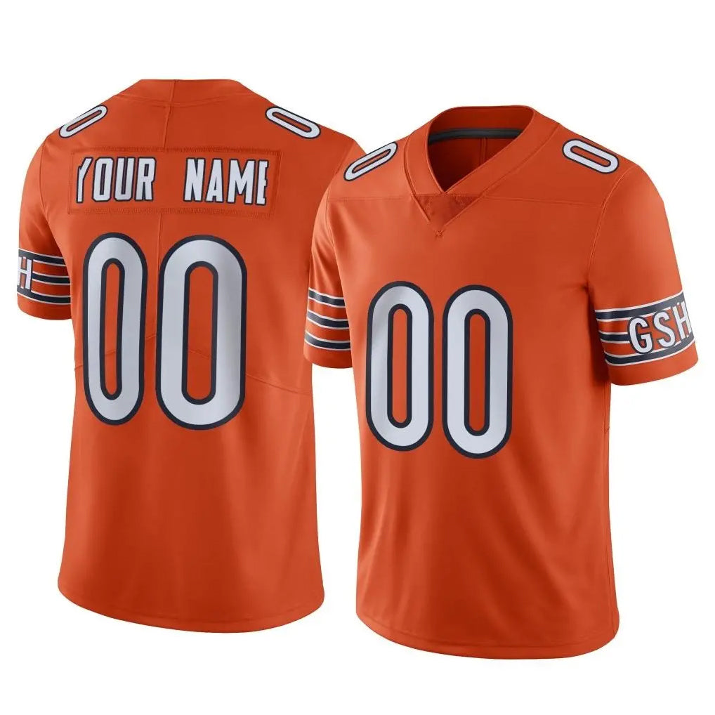 My Store Custom C.Bears Orange Alternate Vapor Limited Home Game Any Name & Numbers Stitched Jerseys