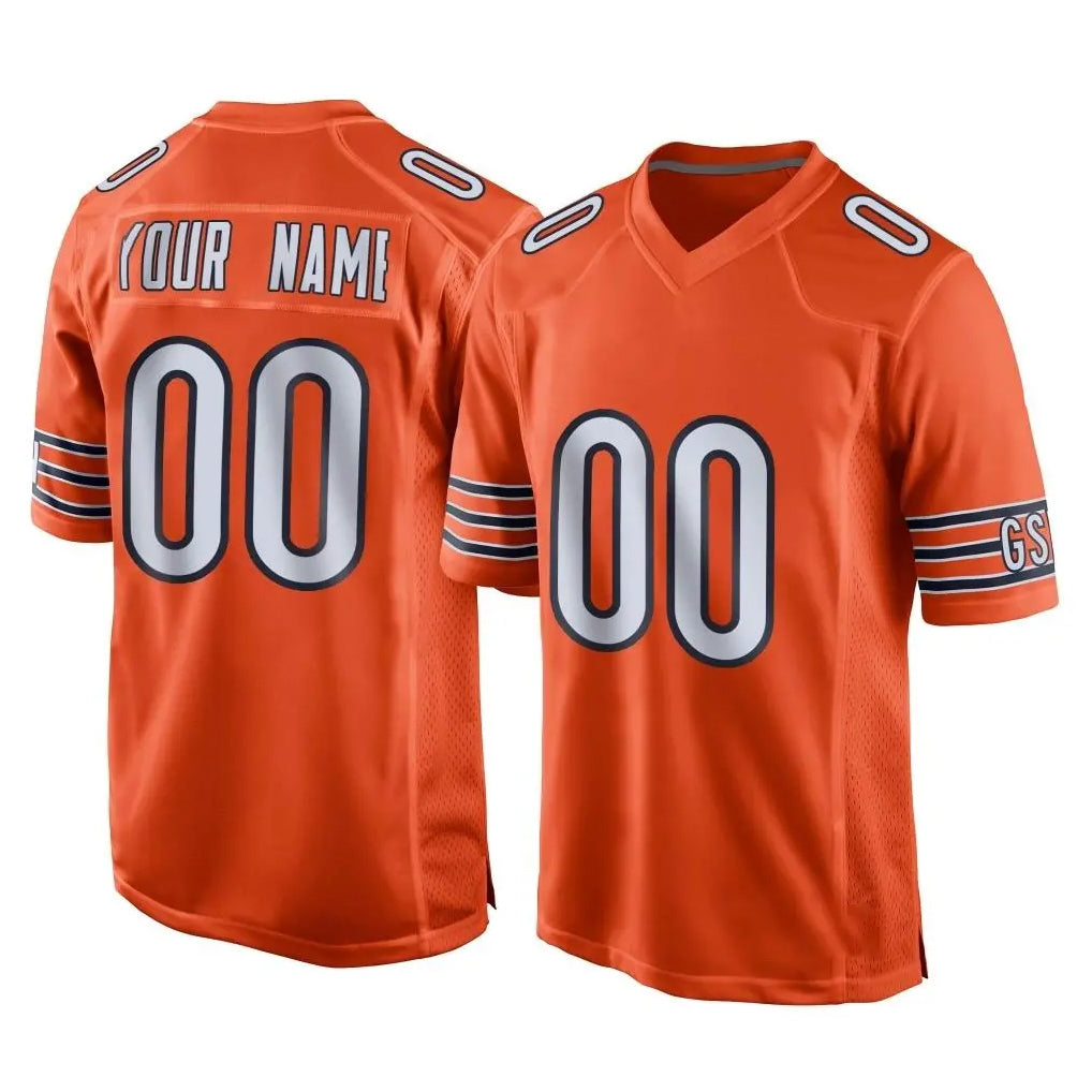 My Store Custom C.Bears Orange Home Game Any Name & Numbers Stitched Jerseys
