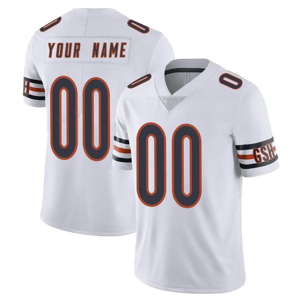 My Store Custom C.Bears White Vapor Untouchable Limited Home Game Any Name & Numbers Stitched Jerseys