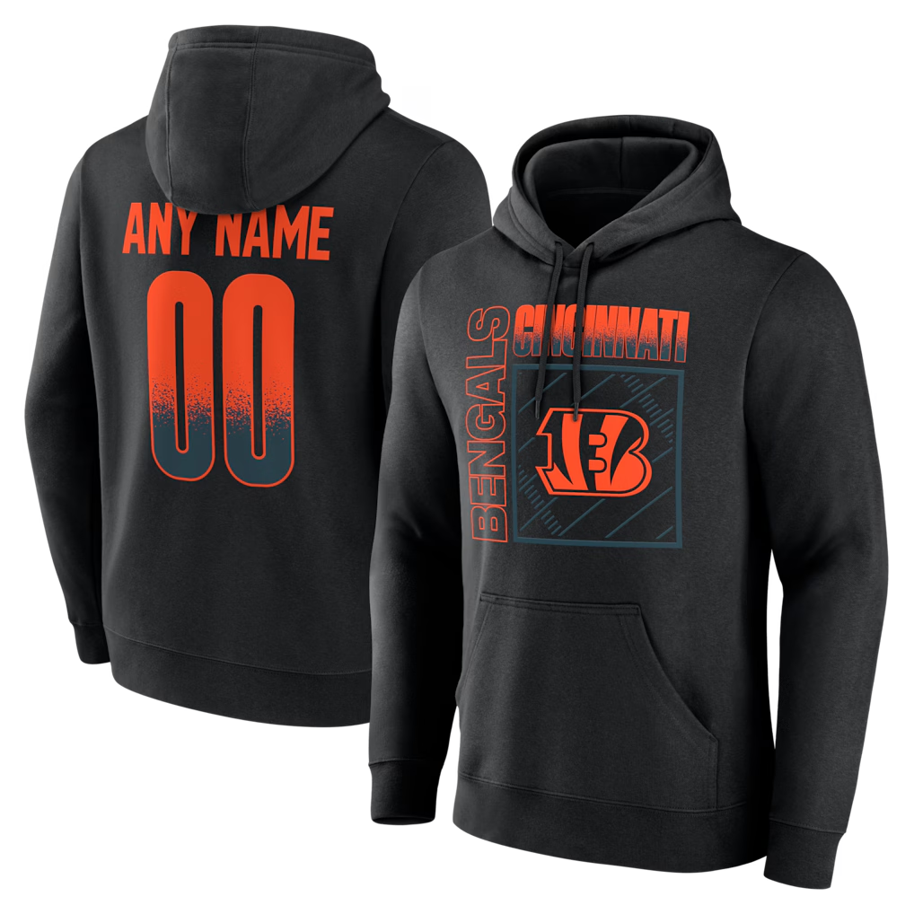 My Store Custom C.Bengals Black Home Field Pop Personalized Name & Number Hoodie Stitched Jerseys
