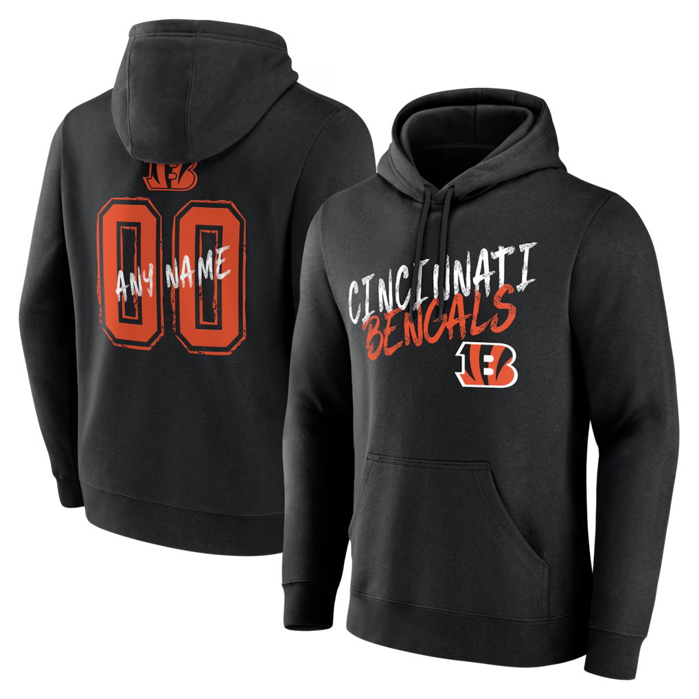 My Store Custom C.Bengals Black Big & Tall Team Authentic Custom Hoodie Stitched Jerseys