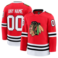 My Store Custom C.Blackhawks Red Home Premium Jerseys