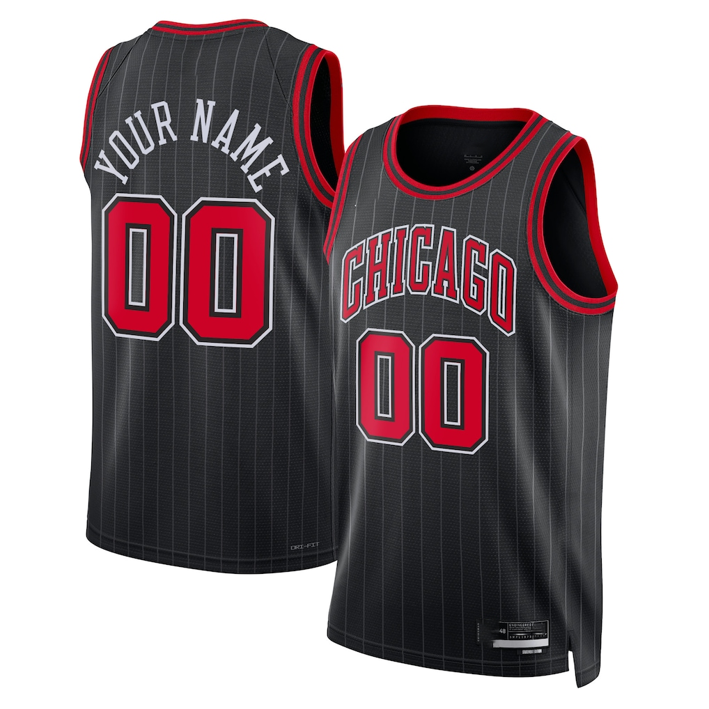 My Store Custom C.Bulls Black 202223 Swingman Jerseys - Statement Edition