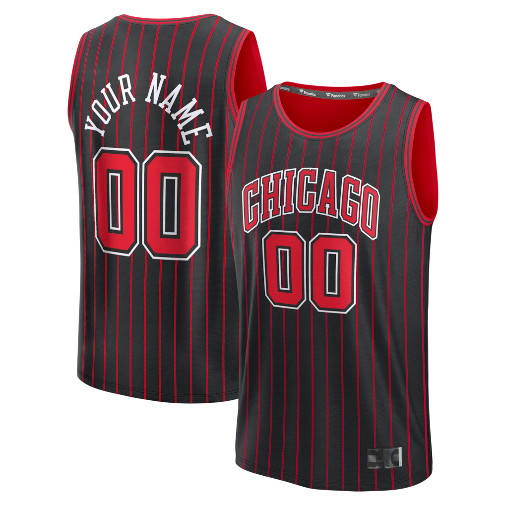 My Store Custom C.Bulls Black Fast Break Jerseys - Icon Edition