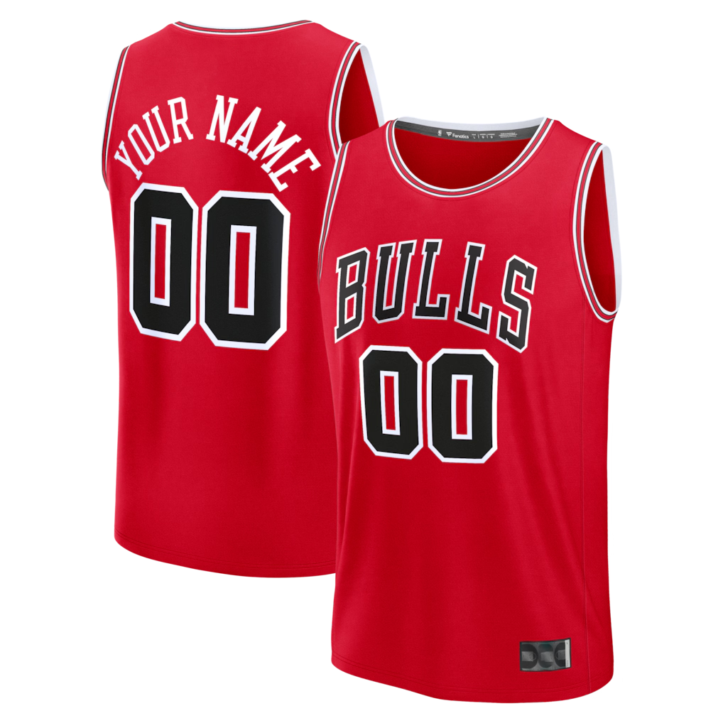 My Store Custom C.Bulls Red Fast Break Jerseys - Icon Edition