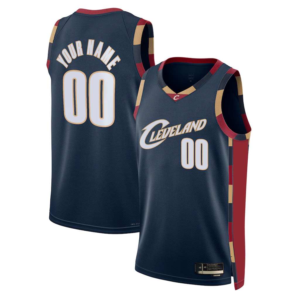 My Store Custom C.Cavaliers Navy Swingman Jerseys - Classic Edition