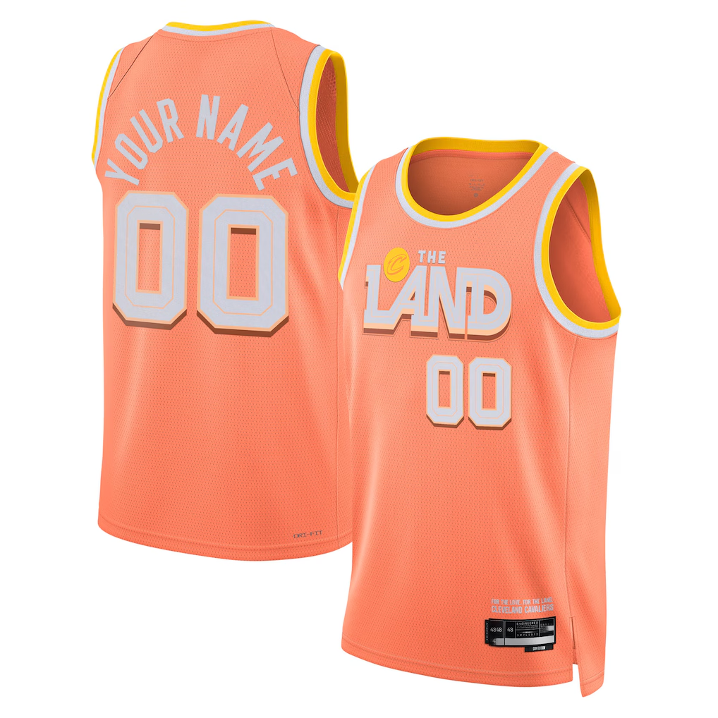 My Store Custom C.Cavaliers Orange 202526 City Edition Swingman Jerseys