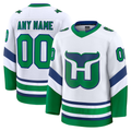 My Store Custom C.Hurricanes White Throwback Premium Stitched Jerseys