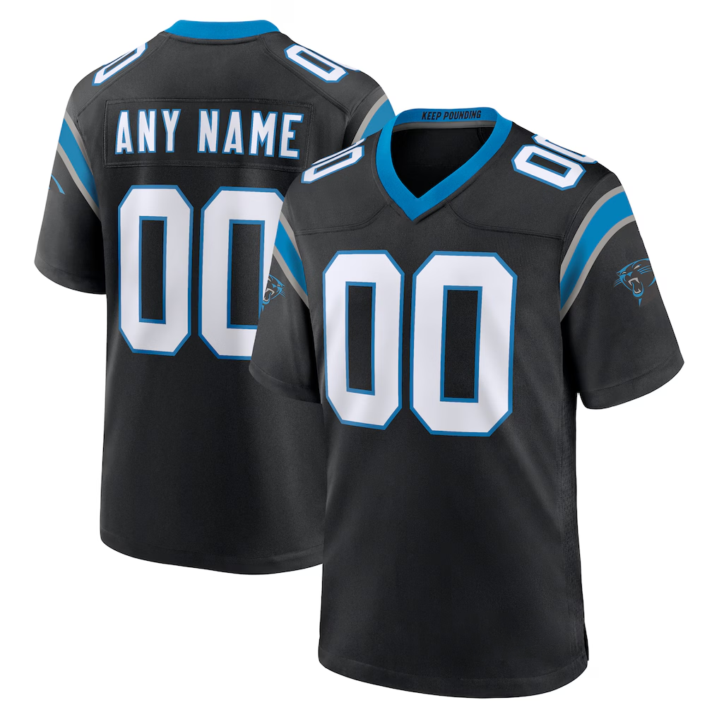 My Store Custom C.Panthers Black Game Stitched Jerseys