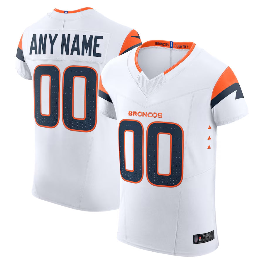 My Store Custom D.Broncos Vapor F.U.S.E. Elite White Stitched Jerseys