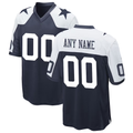 My Store Custom D.Cowboys Navy Alternate Game Jersey Stitched Jerseys