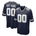 My Store Custom D.Cowboys Navy Game Stitched Jerseys