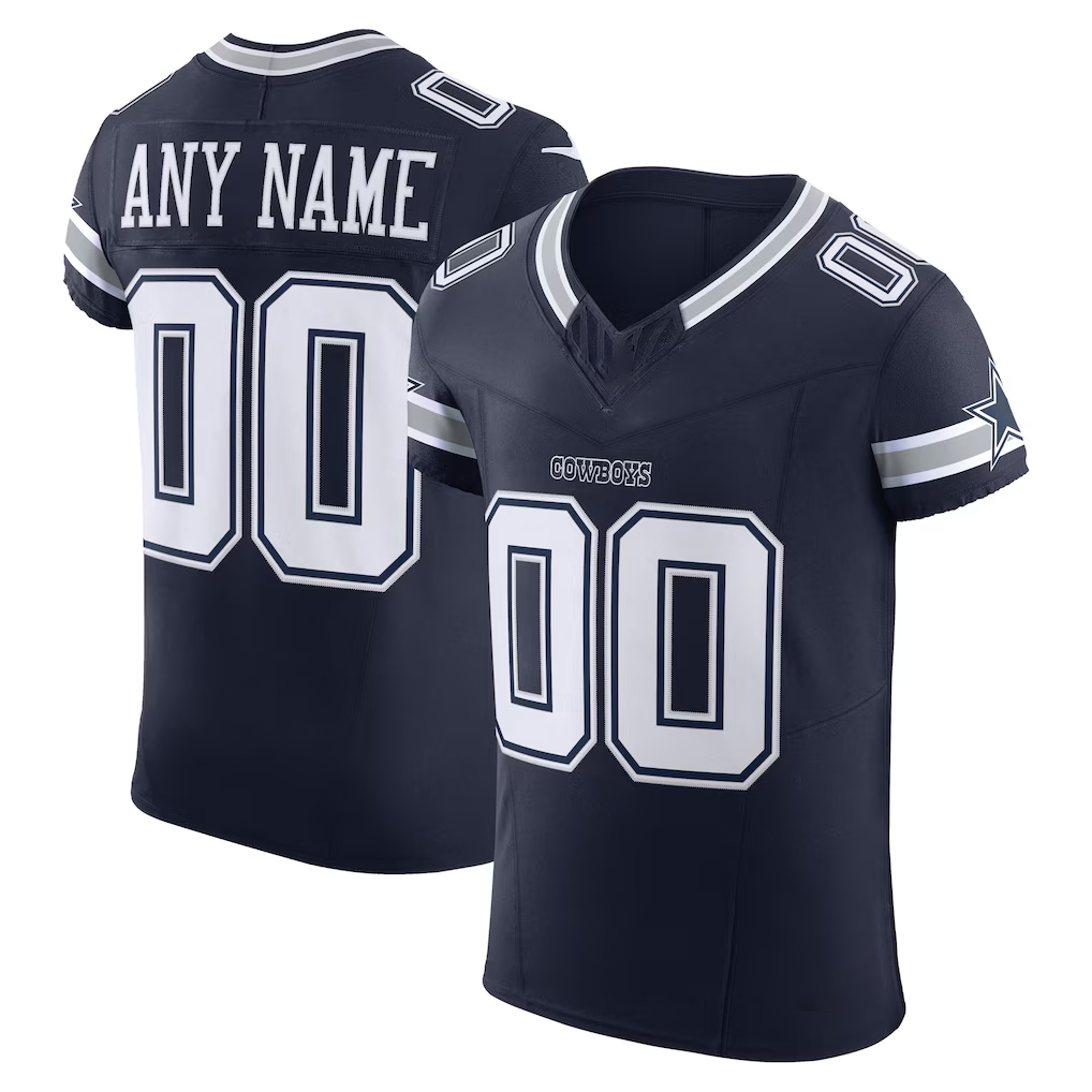 My Store Custom D.Cowboys Navy Vapor F.U.S.E. Elite Stitched Jerseys