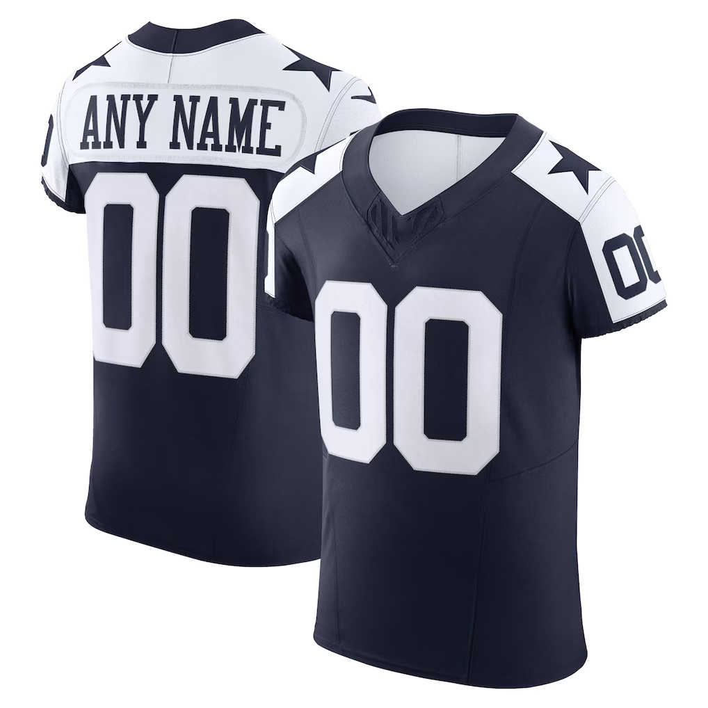My Store Custom D.Cowboys Navy Vapor F.U.S.E. Elite Stitched Jerseys