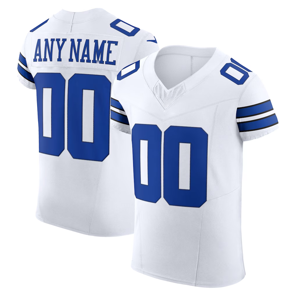 My Store Custom D.Cowboys White Vapor F.U.S.E. Elite Stitched Jerseys