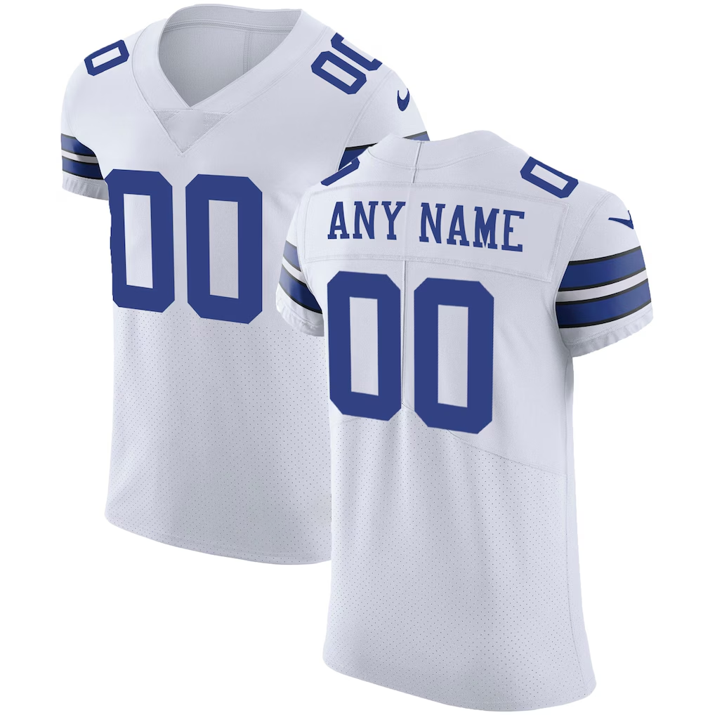 My Store Custom D.Cowboys White Vapor Untouchable Elite Stitched Jerseys