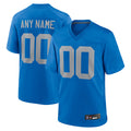 My Store Custom D.Lions Blue Limted Game Alternate Stitched Jerseys