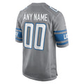 My Store Custom D.Lions Gray Replica Game Stitched Jerseys