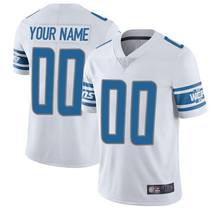 My Store Custom D.Lions White Vapor F.U.S.E. Limited Game Stitched Jerseys