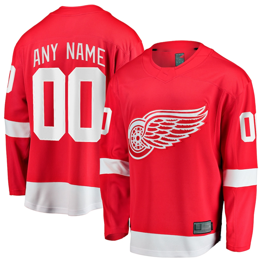 My Store Custom DR.Wings Red Home Breakaway Jerseys
