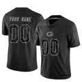 My Store Custom GB.Packers Black REFLECTIVE Limited Stitched Jerseys