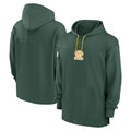 My Store Custom GB.Packers Green Sideline Pullover Hoodie Stitched Jerseys
