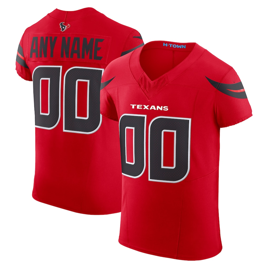 My Store Custom H.Texans Red Alternate Vapor F.U.S.E. Elite Stitched Jerseys