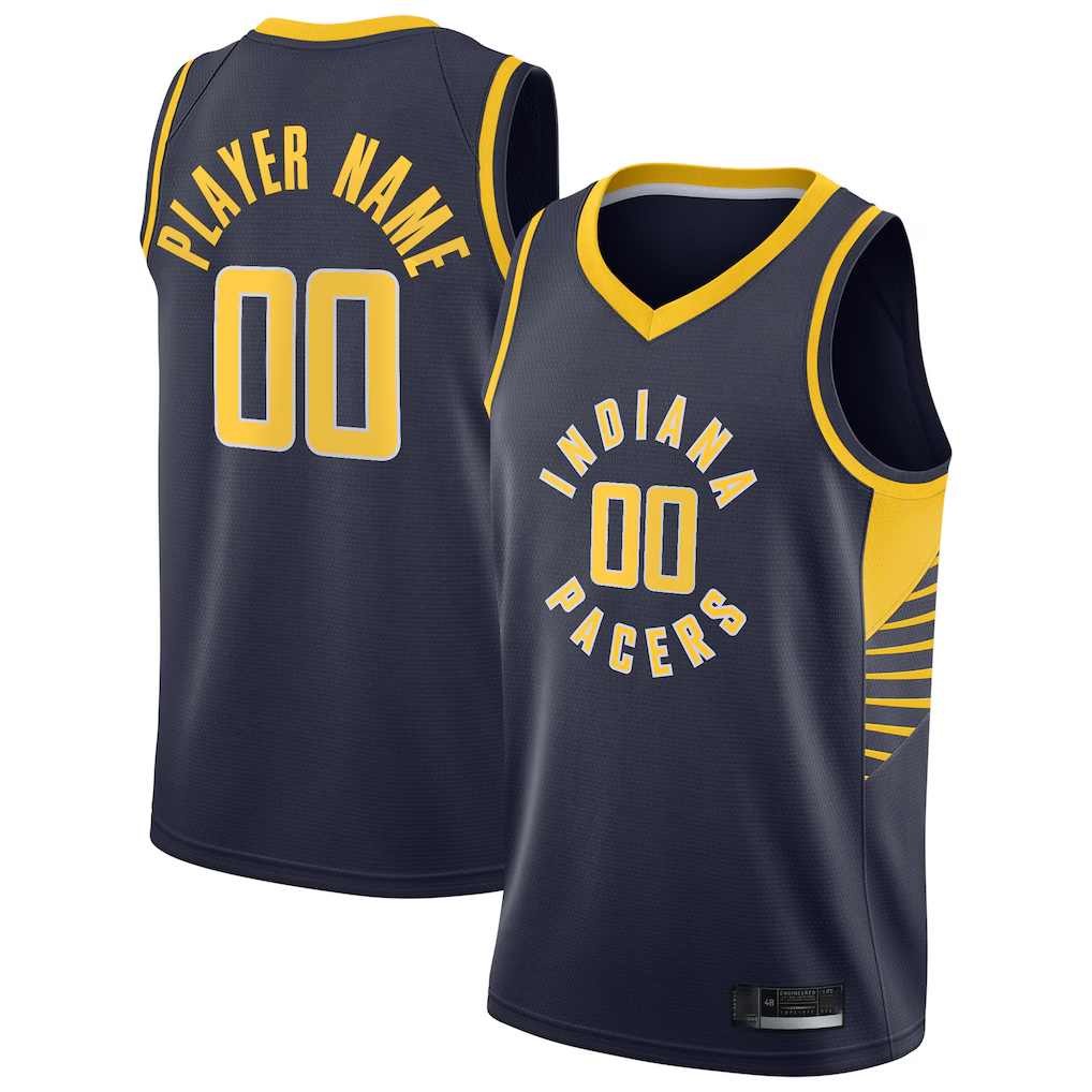 My Store Custom I.Pacers Navy Swingman Jerseys - Icon Edition