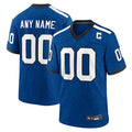 My Store Custom IN.Colts Blue Indiana Nights Replica Game Stitched Jerseys