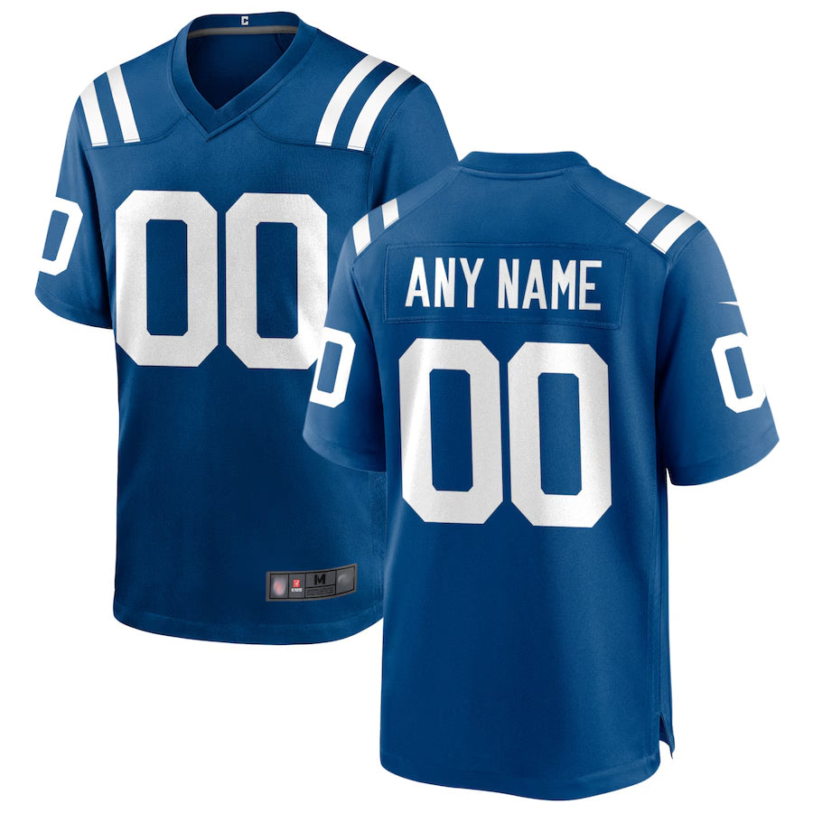 My Store Custom IN.Colts Royal Replica Home Game Stitched Jerseys