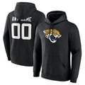 My Store Custom J.Jaguars Black Pullover Hoodie Game Stitched Jerseys