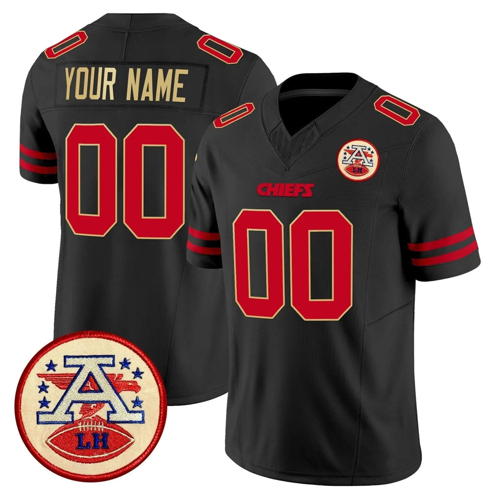 My Store Custom KC.Chiefs Black Limited Vapor F.U.S.E. Home Game Any Name & Numbers Stitched Jerseys
