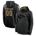 My Store Custom KC.Chiefs Black Salute to Service Hoodies Limited Game Any Name & Numbers Stitched Jerseys