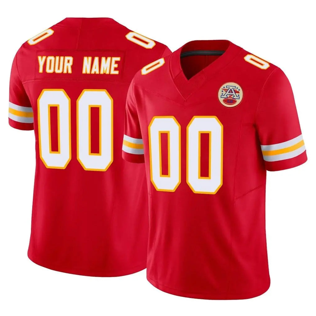 My Store Custom KC.Chiefs Red Limited Vapor F.U.S.E. Home Game Any Name & Numbers Stitched Jerseys