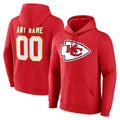 My Store Custom KC.Chiefs Red LoGo Pullover Hoodies Limited Any Name & Numbers Stitched Jerseys
