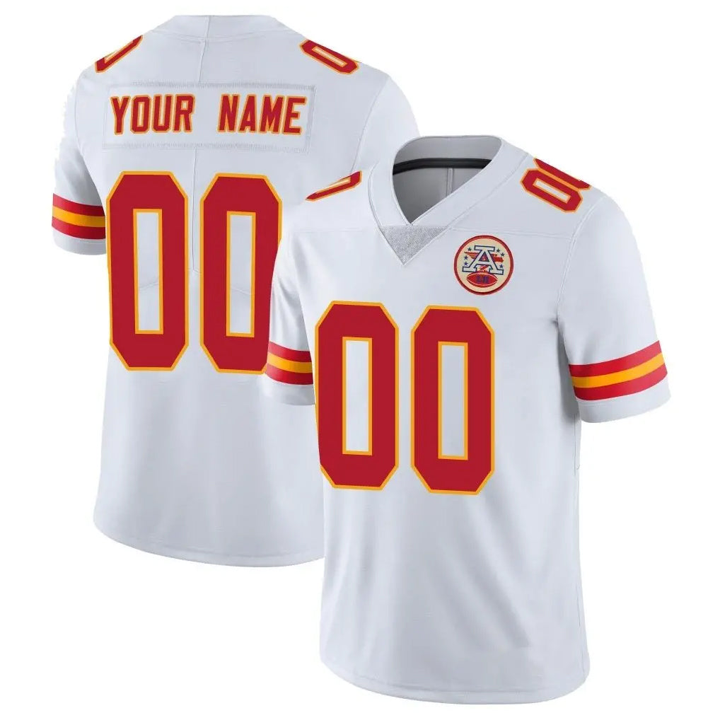 My Store Custom KC.Chiefs White Limited Vapor Untouchable Home Game Any Name & Numbers Stitched Jerseys