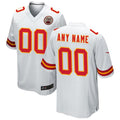 My Store Custom KC.Chiefs White Replica Game Stitched Jerseys