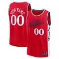 My Store Custom L.Clippers Red Fast Break Stitched Jerseys- Statement Edition
