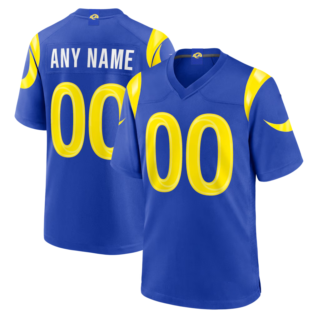 My Store Custom LA.Rams Royal Game Stitched Jerseys