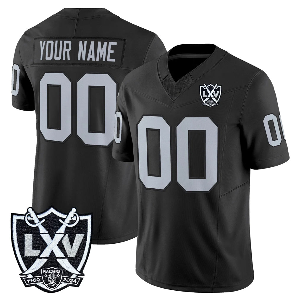 My Store Custom LV.Raiders Black 2026 Vapor Limited Home Game Any Name & Numbers Stitched Jerseys