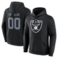 My Store Custom LV.Raiders Black LOGO Pullover Hoodies Home Game Any Name & Numbers Stitched Jerseys