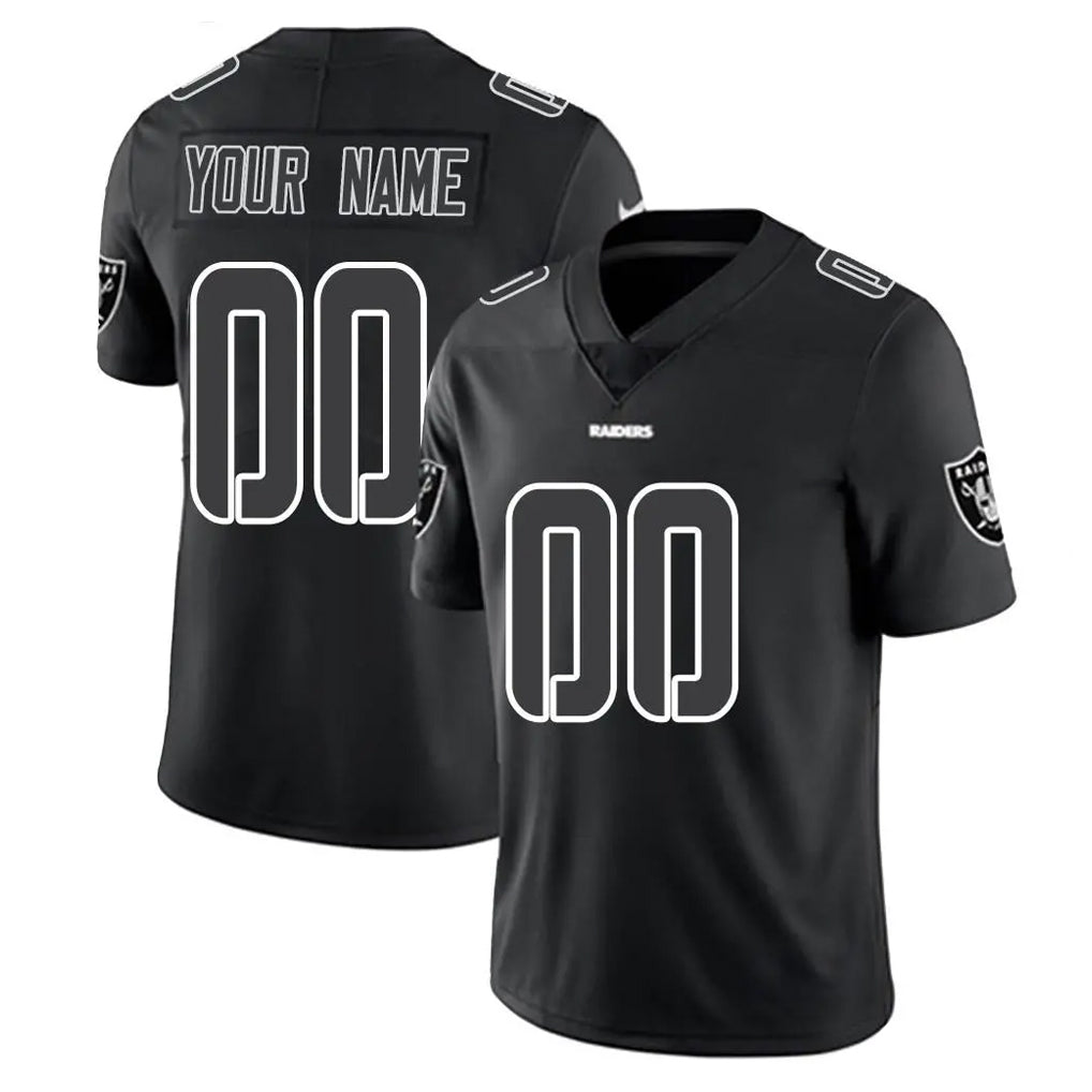 My Store Custom LV.Raiders Black Limited Black Impact Home Game Any Name & Numbers Stitched Jerseys