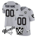 My Store Custom LV.Raiders Gray 65th Anniversary Vapor Limited Home Game Any Name & Numbers Stitched Jerseys
