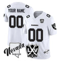 My Store Custom LV.Raiders White 65th Anniversary Vapor Limited Home Game Any Name & Numbers Stitched Jerseys